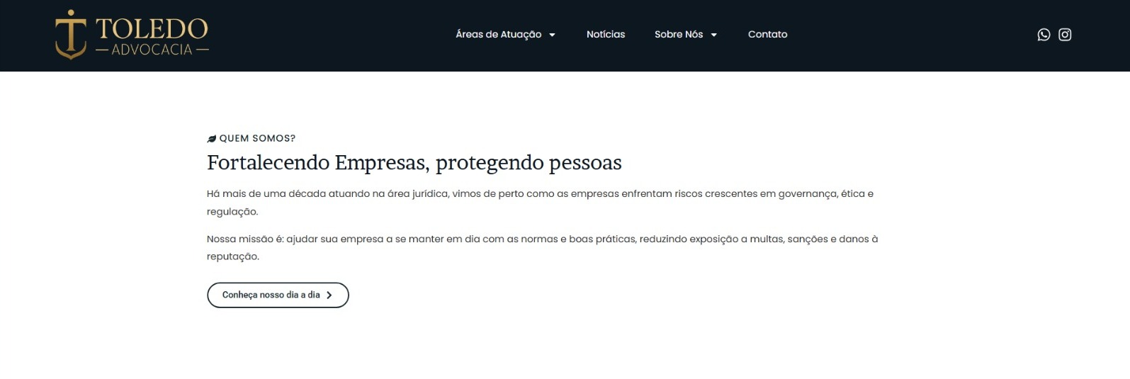 Apresentação institucional da Toledo Advocacia