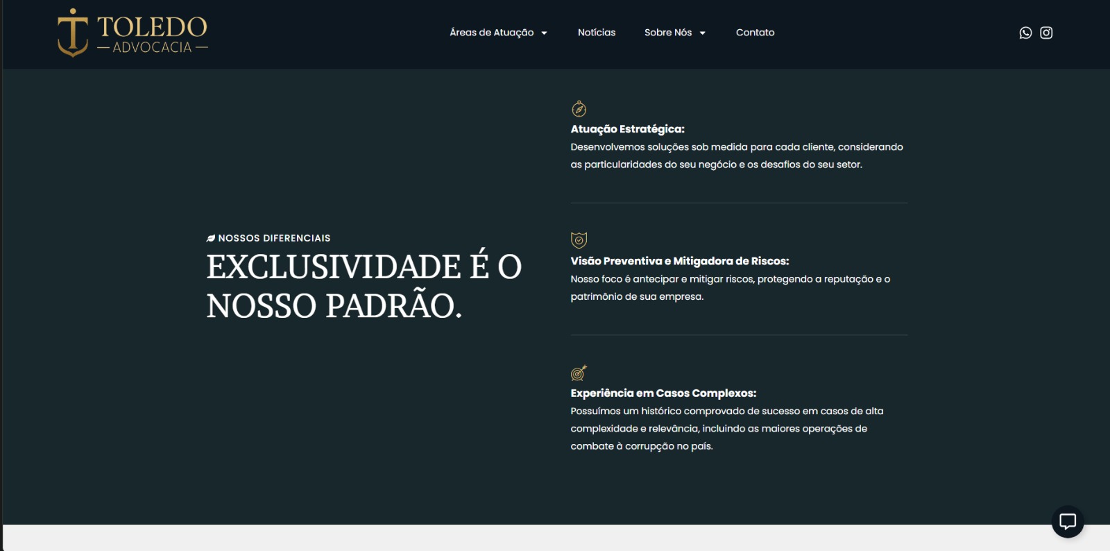 Diferenciais da Toledo Advocacia